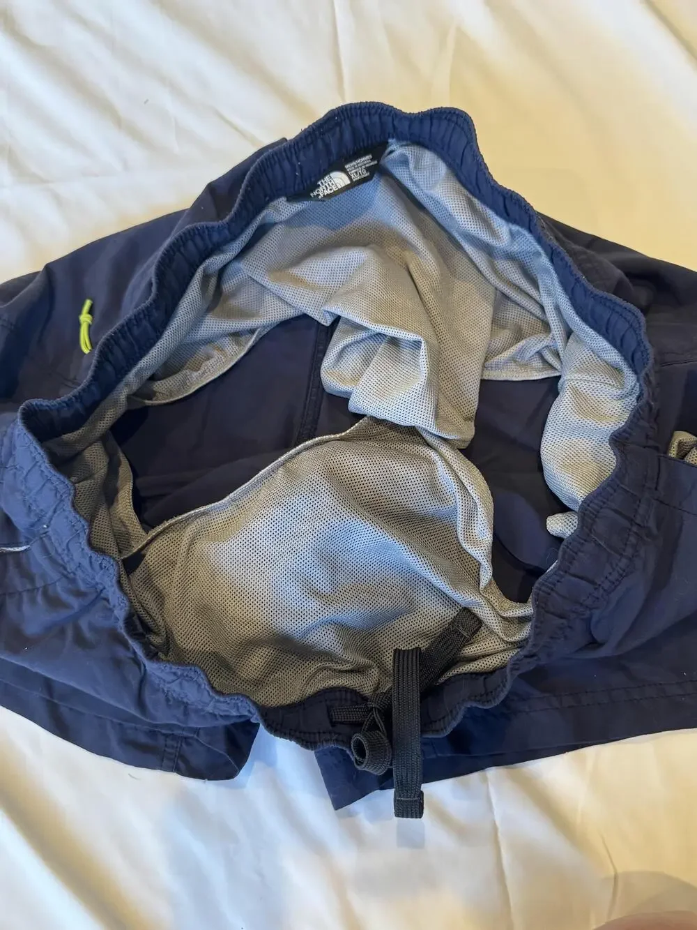 The North Face Shorts Mens XL Blue Swim Trunks Mesh Lined Drawstring Pockets